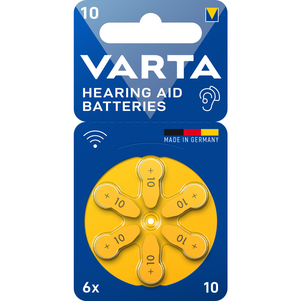 Hearing Aid Batteries 10 Blister 6